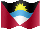 Large animated flag of Antigua and Barbuda