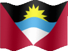 Large still flag of Antigua and Barbuda