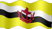 Large still flag of Brunei