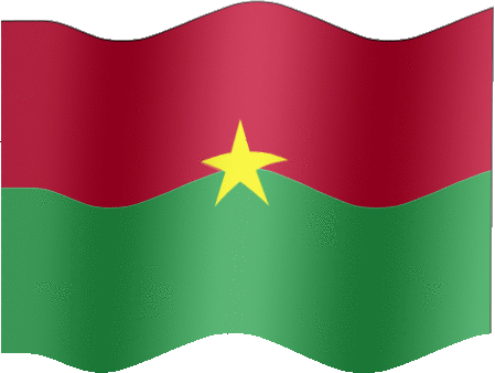 Very Big still flag of Burkina Faso