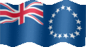 Animated Cook Islands flags