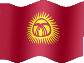 Extra Large still flag of Kyrgyzstan