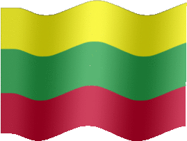 Extra Large still flag of Lithuania