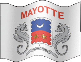 Extra Large still flag of Mayotte