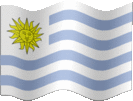 Large still flag of Uruguay