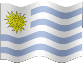 Extra Large still flag of Uruguay